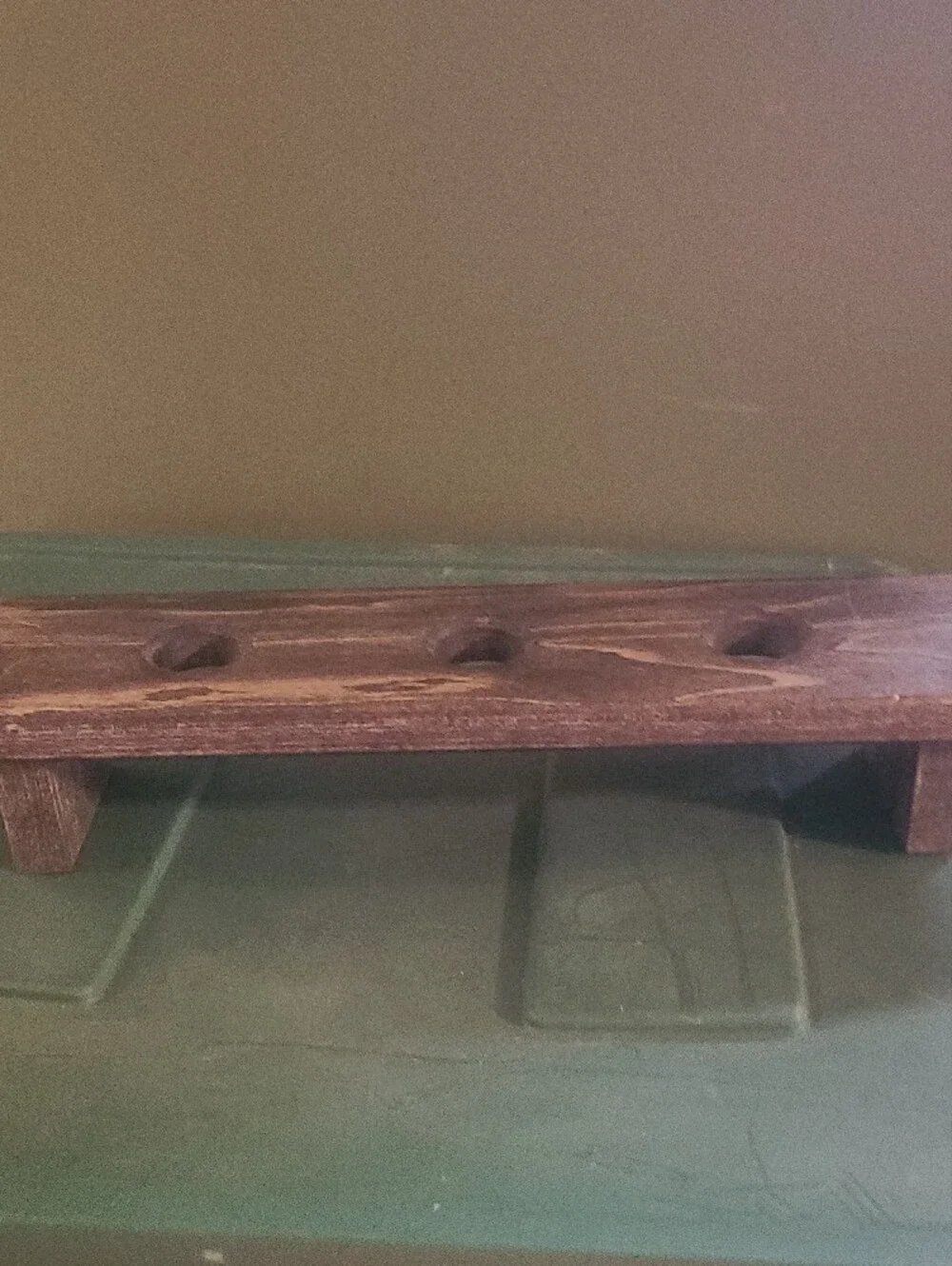 Rustic Brown Wooden Wine Rack